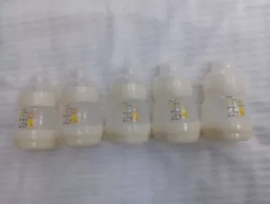 Lot of 5 MAM Easy Start Anti-Colic 4.5-Ounce Bottles Teddy Bear - Picture 1 of 3