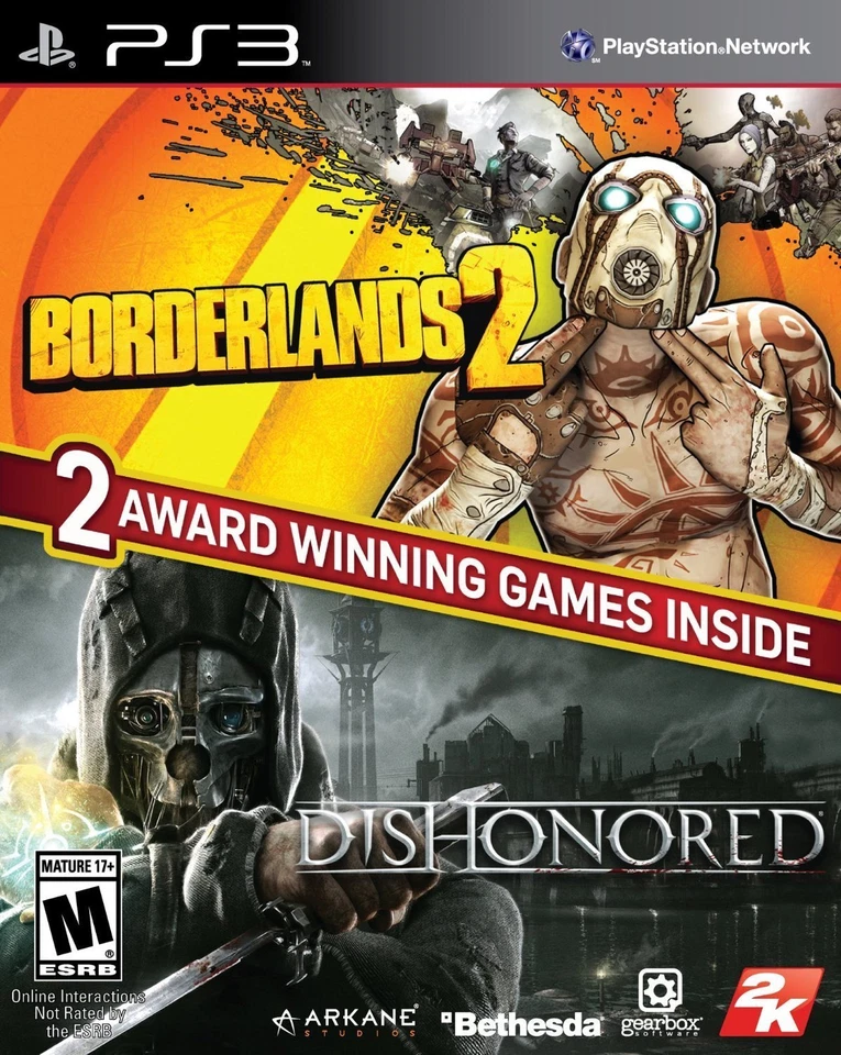 BORDERLANDS 2/DISHONORED bundle (PS3)  *New,Sealed* - Image 1 of 1
