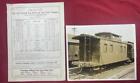 East Broad Top RR 1949 Broadside Timetable #97 & Caboose #28 Large Photo
