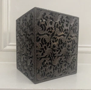 Aged-Bronze Finish Square Tissue Box Cover for Bathroom Vanity Counter Tops - Picture 1 of 6