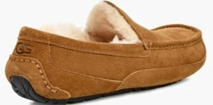 UGG - Ascot Suede Leather Moccasin/Slipper Chestnut Men's Size US 8M - Picture 1 of 6