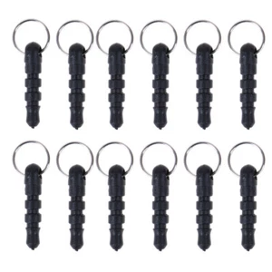 50pc 3.5mm Universal Black Phone Headphone Plug with Hole RingS-b - Zdjęcie 1 z 12