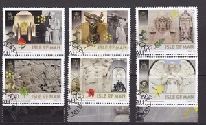 SG 2369-2374 ISLE OF MAN USED CTO STAMP SET 2018 THE ANZAC MEMORIALS - Picture 1 of 1