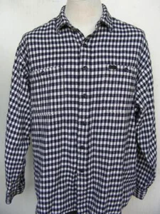 Ralph Lauren Polo Sport Shirt XL Checkered Flannel Brushed Cotton Black White - Picture 1 of 7
