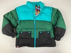 Lego X Target Collection Puffer Jacket Youth Green Stripe NWT Boys - Picture 1 of 4