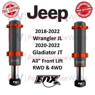 Fox 2.0 Bump Stop IFP Pair All" Front Lift For Wrangler JL, Gladiator JT RWD 4WD - Image 1 of 4