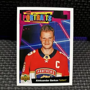 2020-21 Upper Deck Series 1 Portraits #P37 ALEKSANDER BARKOV - Picture 1 of 2