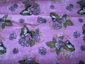 Fabric quilt 1/4 yard Disney Sleeping Beauty flannel - Picture 1 of 1