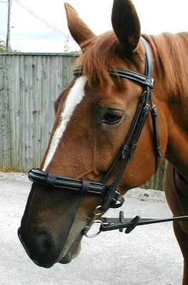 Nose Net 4 sizes   SMALL PONY  -   PONY - COB/HORSE - XL BLACK -  NEW. - Image 1 of 2