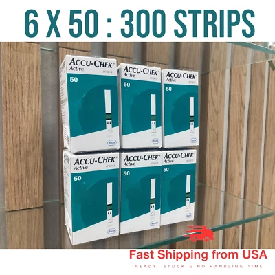 ACCUCHEK 300 Accu-Chek Active Test Strips ,From USA Exp:12/2026-NO IMPORT FEE!!!