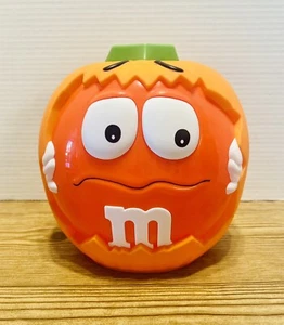 Orange M&M Pumpkin ๐ Halloween Treat Bowl/Serving Dish Plastic 8.5โX 7โ Cute! - Picture 1 of 9