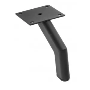 Möbelfuß schwarz schräg Tischbein Sofa-Fuß zum Anschrauben 120 mm Metall Füße - Bild 1 von 4