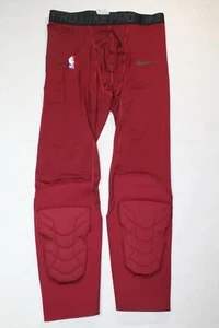 New Mens Nike NBA PRO Hyperstrong 3/4 Padded Tights Maroon AA0755-677 Sz XL-T - Bild 1 von 4