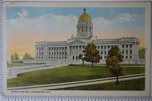 Postal 607 del Capitolio del Estado Frankfort Ky de 1928 - Imagen 1 de 2