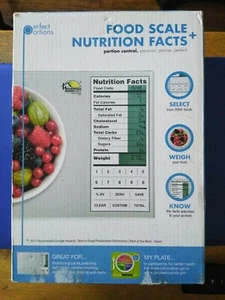 Perfect Portions Digital Food Scale + Nutrition Facts Portion Control, Open Box - Picture 1 of 10