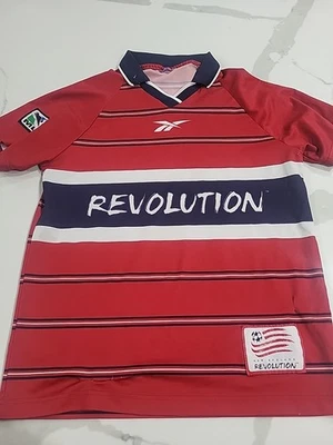 Reebok New England Revolution MLS Unbranded Soccer Jersey Size Youth Large - Image 1 of 4