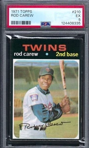 1971 Topps # 210 Rod Carew Minnesota Twins HOF EX PSA 5 - Picture 1 of 1