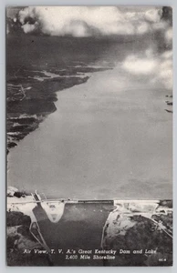 Vista aérea TVA Kentucky Dam and Lake Gilbertsville Kentucky KY postal - Imagen 1 de 2