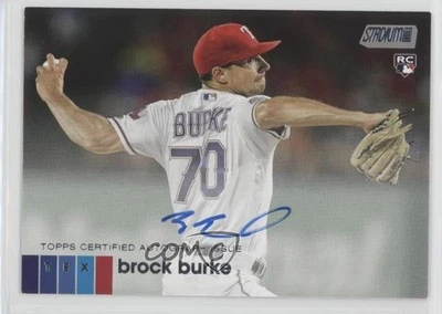 2020 Topps Stadium Club Auto Brock Burke #ABBU Rookie Auto RC - Image 1 of 2