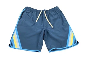 Fair Harbor Lined The Anchor Swim Trunks Size Large Pockets Retro Stripes Shorts - Picture 1 of 8