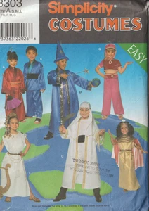 Kid's COSTUMES - Goddess, Wizard, Genie, MORE! Vintage Simplicity 8303 (Sz 3-8) - Picture 1 of 2