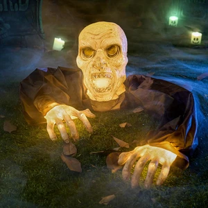 Halloween Zombie Groundbreaker Outdoor Decoration with Lights for Graveyard Prop - Picture 1 of 7