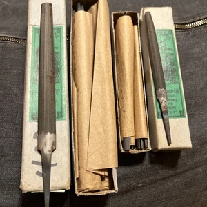 Vintage Neu Nicholson Handfeilen Posten von 9-4” & 8 6” Bastard Halbrund Neu aus altem Lagerbestand - Bild 1 von 9
