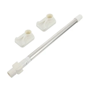 Tenda Doccia Antiscivolo Asta Appendiabiti Plastica Acciaio Inox Bagno - Foto 1 di 12