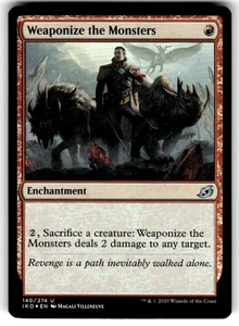 FOIL MTG Weaponize the Monsters Ikoria: Lair of Behemoths  - Picture 1 of 2