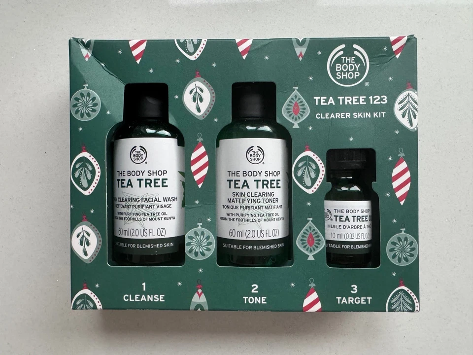 The Body Shop - Tea Tree 123 Gift Face Wash 60ml, Toner 60ml,  Tea Tree Oil 10ml - Image 1 of 4