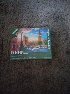 Sights Of London 1000 Piece Jigsaw Puzzle, Huge Poster - NIB - Picture 1 of 1
