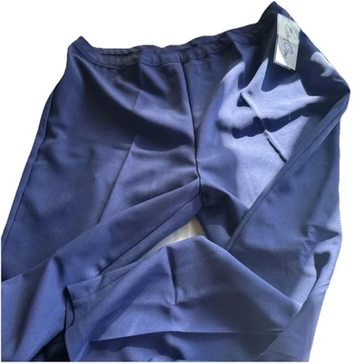 NWT Bend Over Dress Slacks Women's Plus Size 30W Blue Elastic Waist Stretch - Image 1 of 4