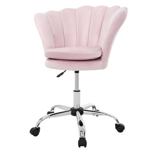 Silla de comedor de terciopelo asiento giratorio ergonómico con ruedas a elegir - Imagen 1 de 37