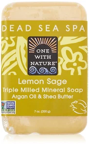 Lemon Sage Dead Sea Mineral Soap, 7 Ounce Bar - Picture 1 of 12