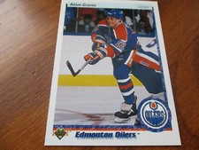 adam graves (edmonton oilers - center) 1990/91 upper deck ROOKIE card #344 mint