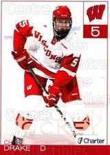 2010-11 Wisconsin Badgers Mens #6 Chase Drake