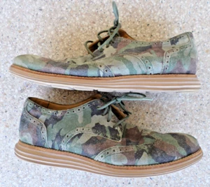 Cole Haan Lunargrand Magura Forest Camo Wingtip Oxford. Men's 10.5 M C12516 - Picture 1 of 7