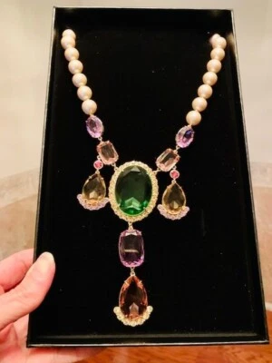 COLLAR HEIDI DAUS AUTÉNTICO CRISTAL FIRMADO. IMPRESIONANTE. EN ORIG. CAJA. Foto 1 de 4