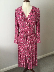 MARKS & SPENCER LADIES STUNNING PER UNA FLORAL PRINT WRAP DRESS SIZE 14R BNWT - Picture 1 of 7
