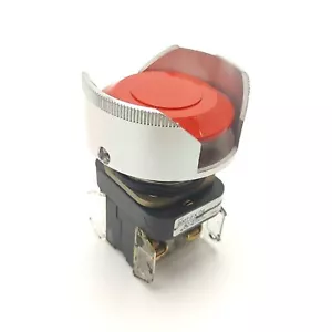 Allen Bradley 800T-FX D4 E-Stop Taster mit Schutz 2x 800T-XD4 Kontakte Öffner 600V 10A - Bild 1 von 8