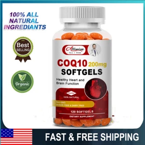 COQ10 Coenzyme Q10 200mg 120 Capsules Heart Health Energy Support Supplement US - Picture 1 of 8