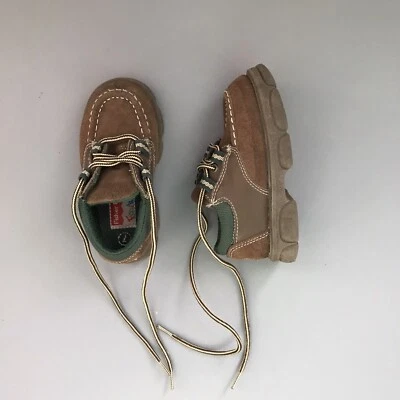 Zapato Oxford Fisher-Price Tracker Niños Cuero Con Cordones Marrón 7 Foto 1 de 4