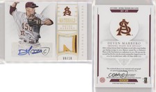 2015 National Treasures College Materials Signatures Gold /10 Deven Marrero Auto