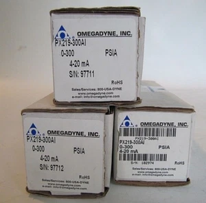 (NEW) Omega Omegadyne Pressure Transducer 4-20mA 0-300PSIA PX219-300AI - Bild 1 von 2