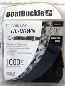 NUEVO BoatBuckle F12071 2" Kwik-Lok amarres 100 libras - Imagen 1 de 1