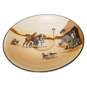 Royal Doulton Antique Vintage Saucer Coaching Days Pattern E3804 Saucer Only - Picture 1 of 11