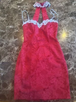 Vestido de noite midi vintage anos 90 floral fada grunge coquete capricho 5/6 em excelente estado usado - Imagem 1 de 4