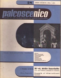 PALCOSCENICO, Rivista di arte teatrale - nr. 28, anno 1951 - Editrice Ancora - Picture 1 of 1