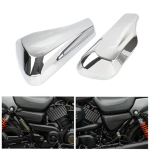 Cache carénage latéral batterie moto chrome pour Harley Street XG500 750 14-20 - Photo 1/11