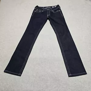 Miss Me Jeans Damen 27 Blau Denim Low Rise Straight (27x33) - Bild 1 von 16